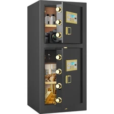 13.8 Cuft Extra Large Safe Box Heavy Duty Big Safe with Dual Door & Lock Cabinet