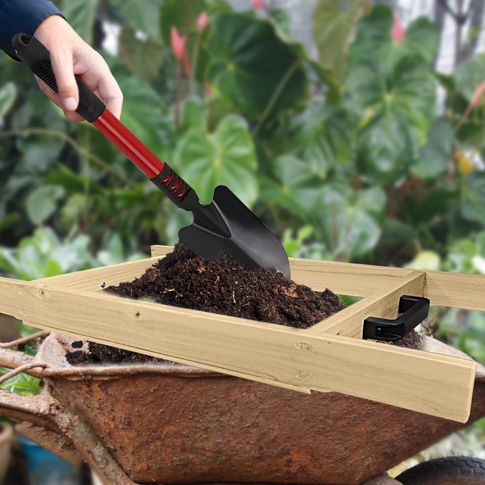 Large Soil Sifter, Dirt Sifter for Gardening, for Use in a Wheelbarrow ...