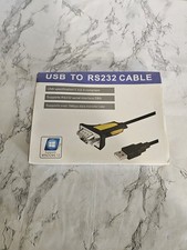 3.3FT USB Type A to DB9 RS232 Serial Male Adapter Cable with Prolific Chipset