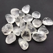 Natural White Crystal Rough Stone Polished Large Particle Rolling Stone Gravel F