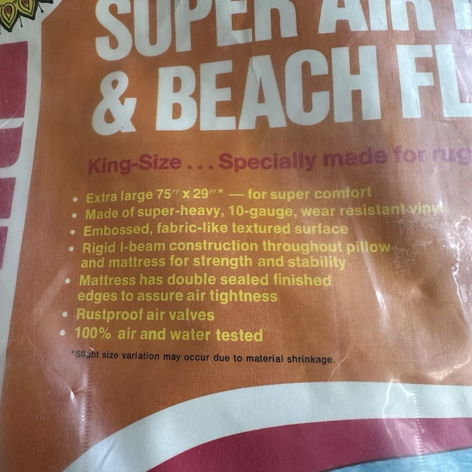 Vintage Unopened Spartan Super Air Mattress & Beach Flote Hampshire - Image 3 of 4