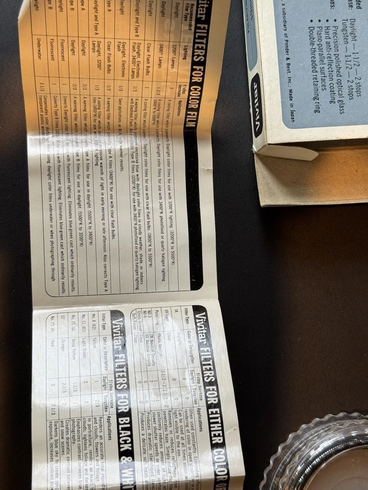 Genuine 49mm Polarizer PL Glass Lens Filter Japan 49 mm Polarizing Pol Vivitar - Image 4 of 4