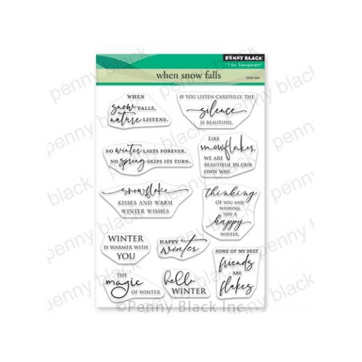 Penny Black Clear Stamps - When Snow Falls 30-881