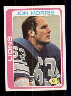 1978 TOPPS FOOTBALL #284 JOHN MORRIS DETROIT LIONS