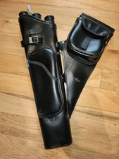 Vintage Leather Quiver (Black) Never Used LH (mfg. Neet)