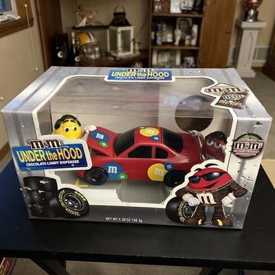 M&M's Under The Hood RARE COLOR (RED) Race Car M&M Racing Candy Dispenser NIB