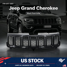 Fedex Ship For 2017-2021 Jeep Grand Cherokee Upper Grill Assembly 68258419ac
