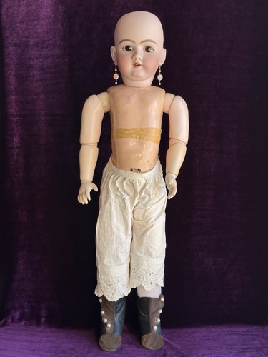 Antique German 27” Heinrich Handwerck 99 Dep Bisque Head Doll - Picture 21 of 24