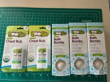 5-pack lot Boogie Kids 3/PC Bath Bombs Soothing Eucalyptus Chest Rub Cold Cough