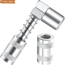 1PC 90° Grease Coupler Adapter – Grease Gun Tip Fitting for Farm & Truck Use