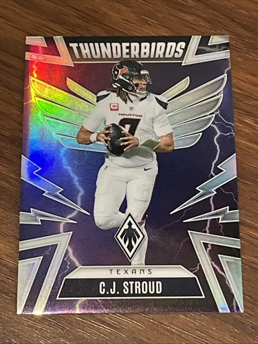2025 Panini Phoenix CJ Stroud #19 THUNDERBIRDS Silver Prizm Houston Texans