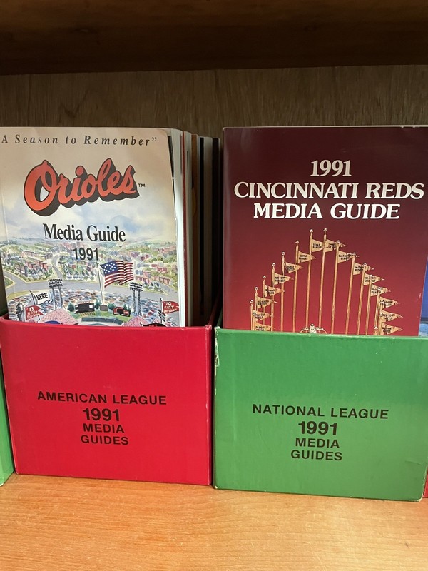 1991 Media Guide Complete Set - American and National League