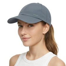 Performance Running Hat for Women Men   UPF 80 Baseball Cap, Moss Grey