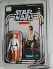 STAR WARS Luke Skywalker  12 Back. Unpunched. AFA 85.
