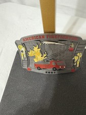 2007 AMERICAN FIREFIGHTER COMMEMORATIVE BELT BUCKLE SISKIYOU 997/10000