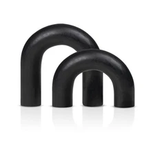 Wooden Arch Décor Set of 2 - Handmade Wood Sculpture for Minimalist Home and ...