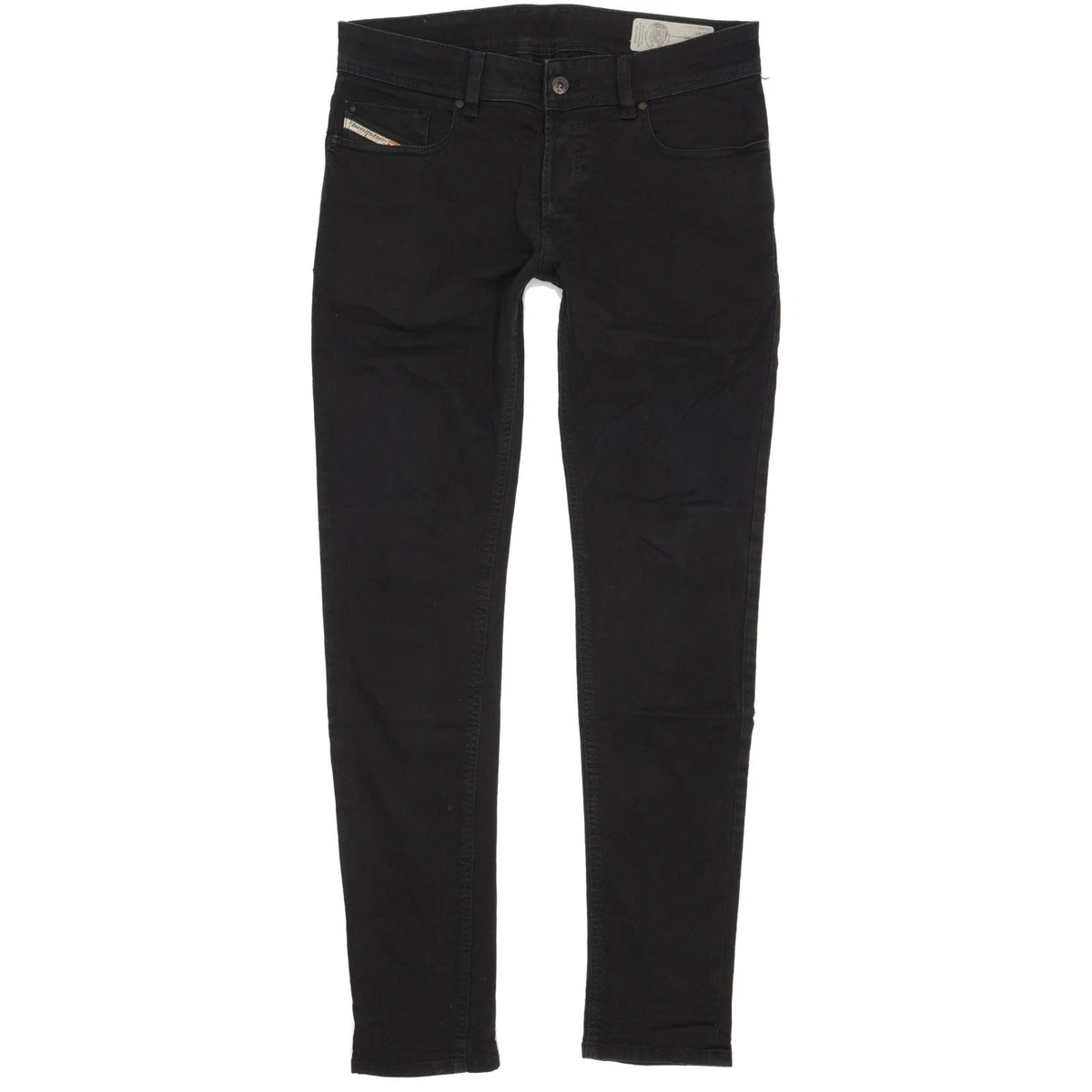 Jean Diesel Slim Noir Homme Taille 34 W L 32 - Occasion Très Bon état, Coupe Skinny