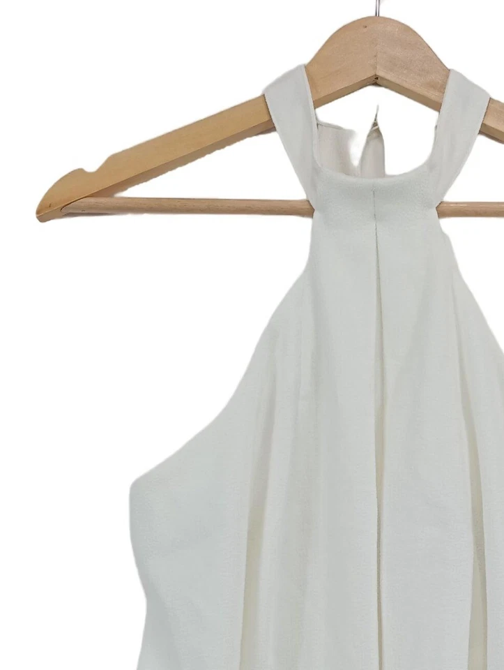 ASOS Top estilo halter Mujeres Top Talla EU 34 blanco look casual - Imagen 3 de 4