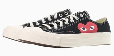 Converse Chuck Taylor All Star 70 Low Ox Comme Des Garcons PLAY CDG SZ 5 Heart