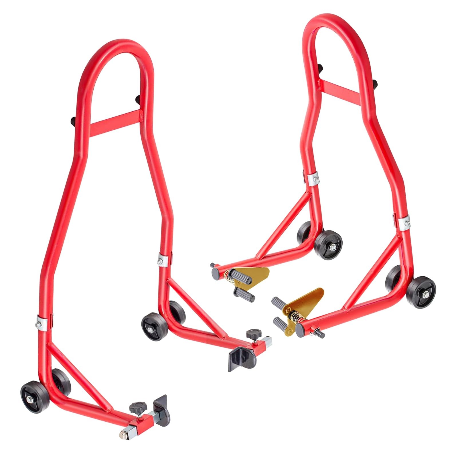  Motorcycle Stand Lift - 900lbs Front & Rear Combo Universal Motorcycle Stands