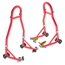  Motorcycle Stand Lift - 900lbs Front & Rear Combo Universal Motorcycle Stands