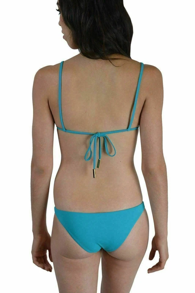 Traje de baño bikini de dos piezas decorado con detalle de metal azul marino Dsquared EE. UU. S UE 40 Foto 3 de 4
