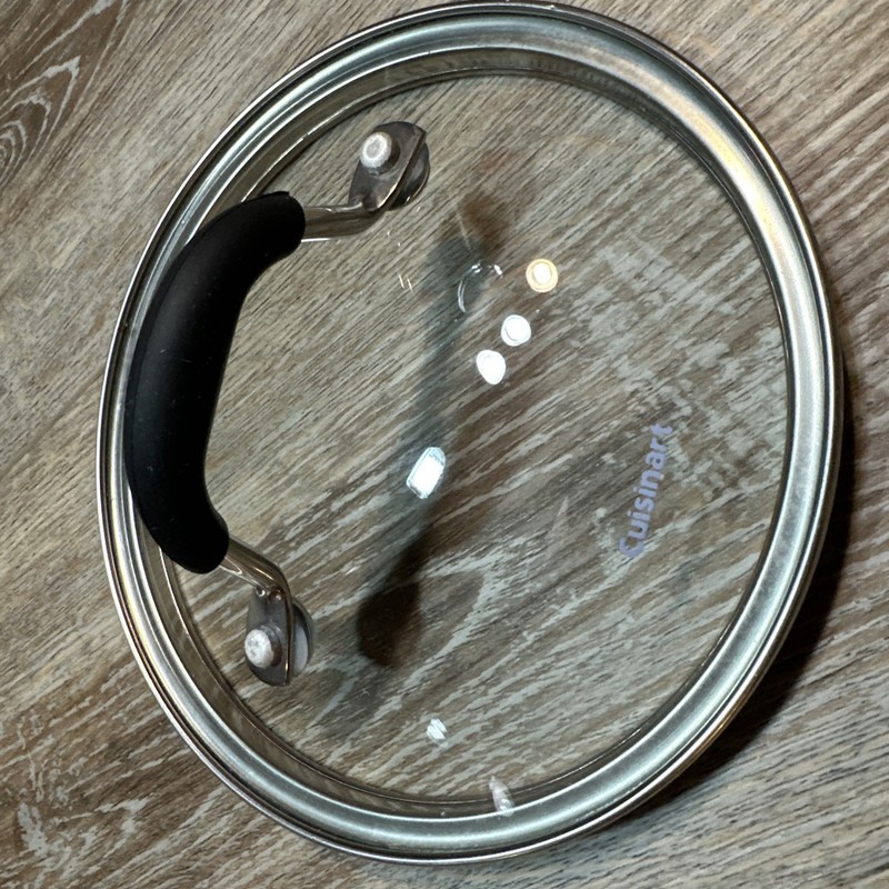 Cuisinart Glass Replacement Pot Pan Lid 6 and 1/8" inner lip (7 inch size)