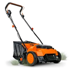 SuperHandy 2 in 1 Walk Behind Scarifier Lawn Dethatcher Cordless - No Battery