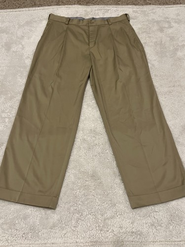Nike Herren Dri-Fit Golfhose, Größe 33x27 Bündchen gesäumt, khaki, flache Vorderseite - Bild 1 von 10