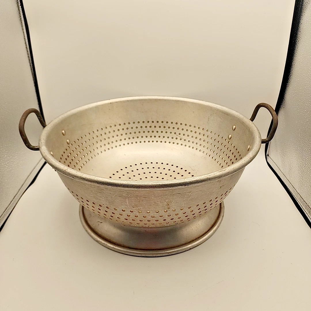 Lincoln Wear-Ever 4611 COLANDER Aluminum Strainer Commercial Restaurant 15" Dia.