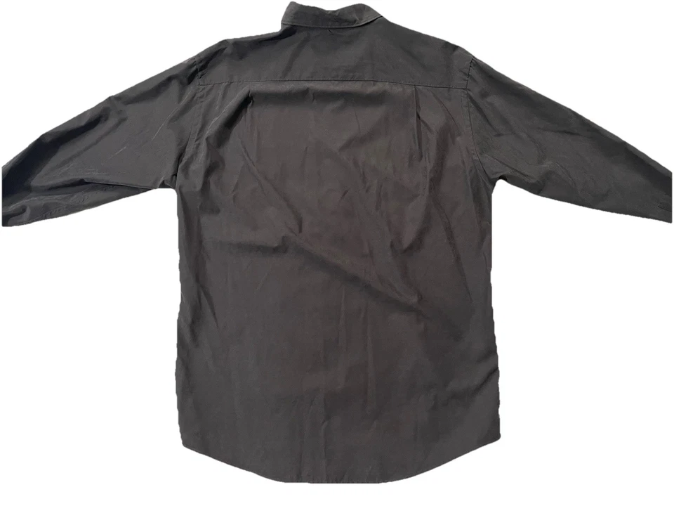 Camisa BRANDINI Coreana Para Hombre Con Botones Talla M, Gris, Poliéster, Nylon Foto 4 de 4