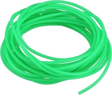 MECCANIXITY Rubber Cord Tube 10ft(3 m) 2mm Dia 1mm 3mx2mmx1mm, Dark Green 