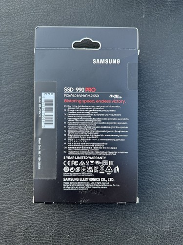 NEU Samsung SSD 990 PRO 4TB PCIe 4.0 M.2 2280 Lesen bis zu 7.450MB/s MZ-V9P4T0B/AM - Bild 2 von 4