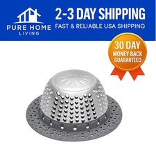 Dome-Shaped Drain Protector: Effortless Hair Catcher for Pop-Up  Regular Drains