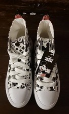 Disney Mickey Mouse High-Top Black/white Sneakers,shoe  Size 7 L US  (New)