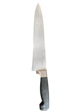 Good Cook Touch Chefs Knife 8” Blade Stainless All Purpose Black Handle No Rivet
