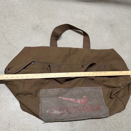 Borsone Travis Scott Cactus Jack XL per la notte weekend campione di tela Nike - Foto 6 di 7