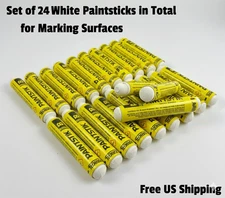 MARKAL White Paint Markers Permanent Waterproof & UV Resistant 24-Pieces