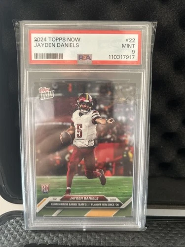 2024 Topps Now Jayden Daniels PSA 9