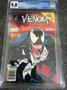 Venom-Lethal-Protector-1-1993-CGC-9-8-Rare-Newsstand-Variant-1st-Venom