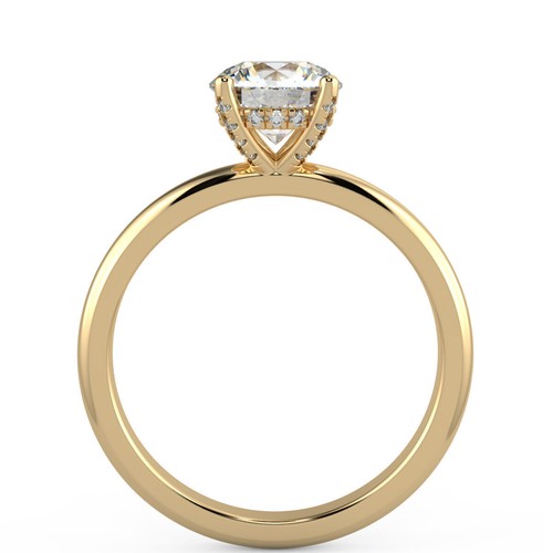 1,44 ct funkelnder Rundschliff Diamant Verlobungsring 14 K Weißgold F/VS2 - Bild 7 von 8