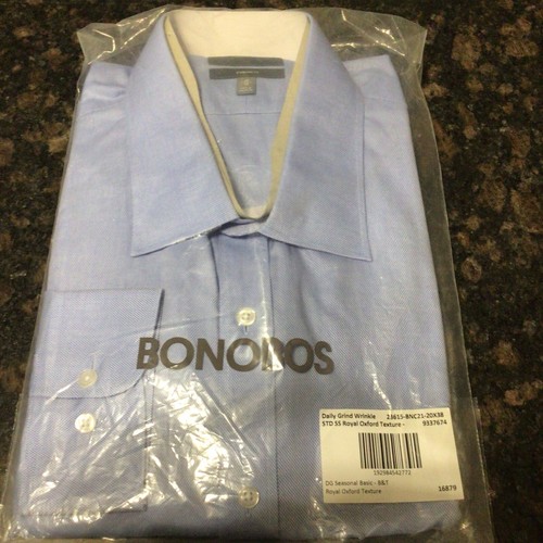 Bonobos Daily Grind-WRINKLE FREE-Long Slv- Dress Shirt-Standard Fit-20x38 NWT #5 - Picture 6 of 9