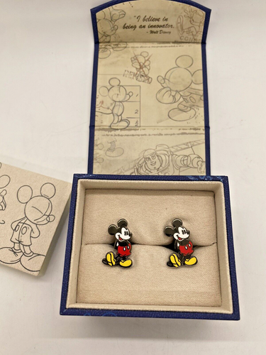 NEU! Disney Parks x Manschettenknöpfe MICKEY MOUSE Ganzkörper klassische Pose Mickey Neu im Karton - Bild 1 von 8