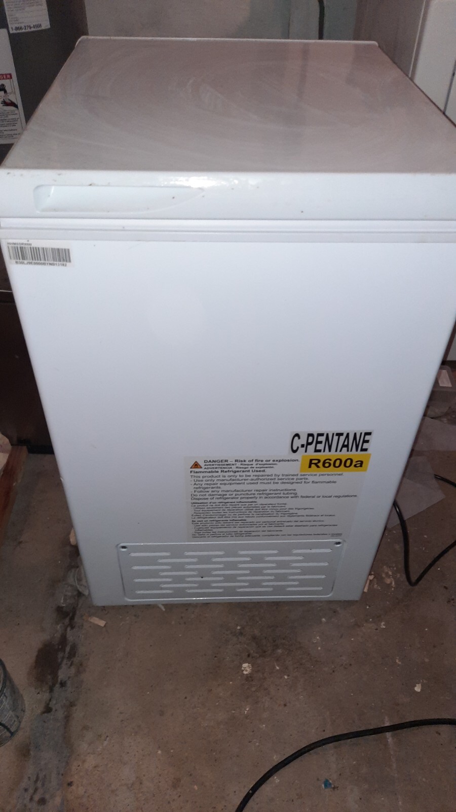 Hotpoint Freestanding Chest Freezer 4.9 Cu Ft white eBay