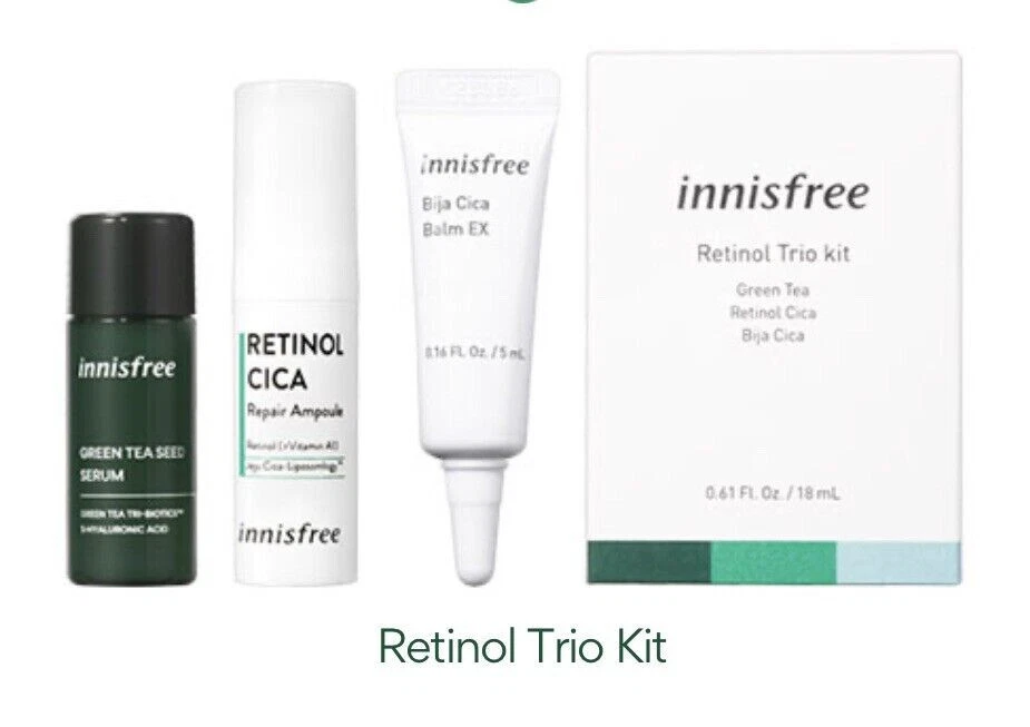 innisfree Retinol Trio Kit (Green Tea Seed Serum/Retinol Cica/Bija Cica Balm Ex) - image 2 of 3