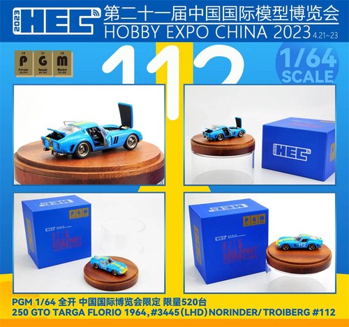 PGM 1:64 250 GTO TARGA FLORIO 1964 HEC /SHS 2023 LHD #112 Model Car - Picture 1 of 11
