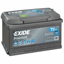BATTERIA AUTO EXIDE PREMIUM CARBON BOOST 72AH 720A 12V BASSA 