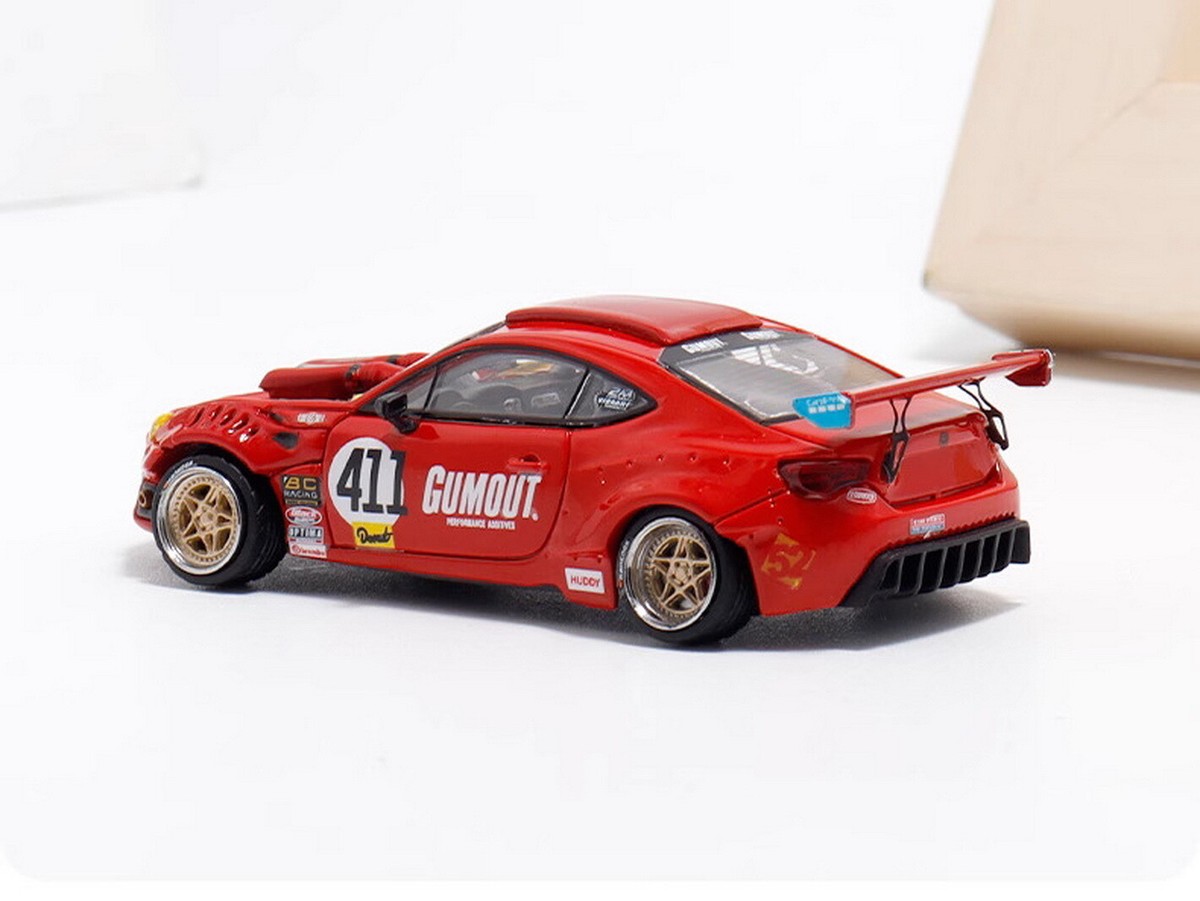DCM 1/64 Scale Toyota GT4586 Red Diecast Car Model DCM 1/64 Scale Toyota GT4586 Red Diecast Car Model