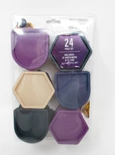 Core Condiment Container Set With Lids 24 Pc blue beige purple each holds 3.5oz