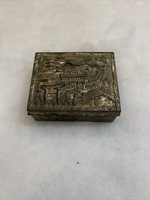 銅蟲 煙草入れ(木箱あり)1956年製：Old Copper box：Japan 銅蟲 煙草入れ(木箱あり)1956年製：Old Copper box：Japan 銅蟲